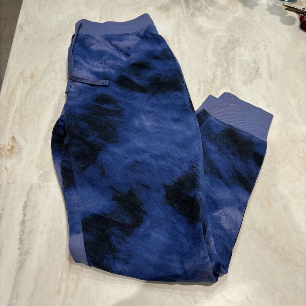 Blue + Black Track Pants / Joggers Size Small.